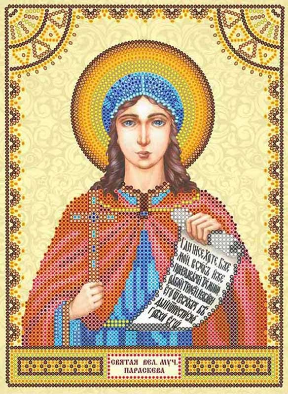 Foto Charts icons for beading St. Paraskeva (Praskovia) Abris Art ACK-107