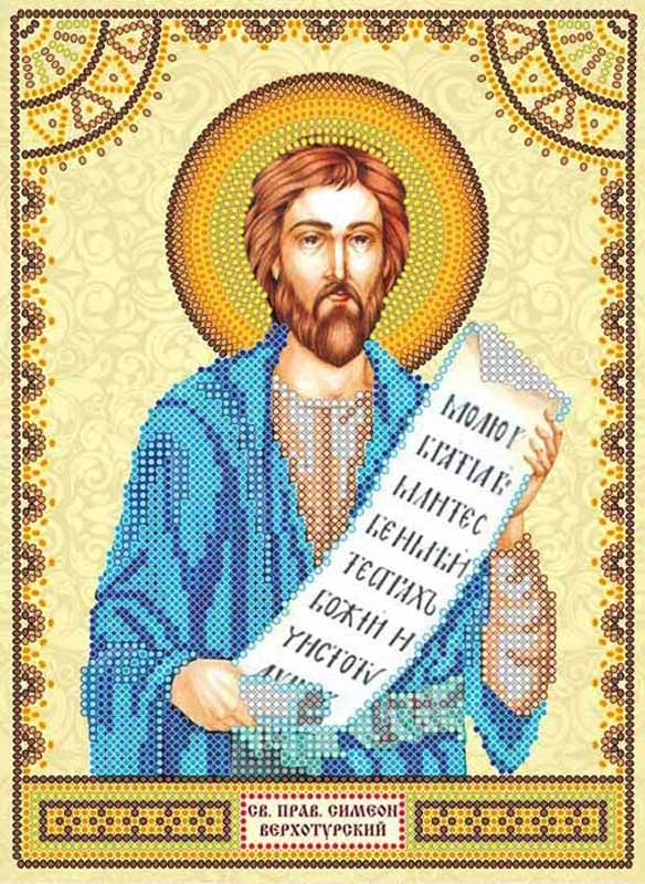Foto Charts icons for beading Saint Simeon (Semen) Abris Art ACK-126