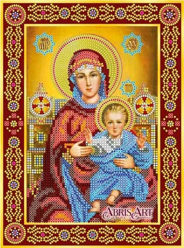 Foto Charts icons for beading Icon Wedding couple. Mother of God Abris Art ACK-148