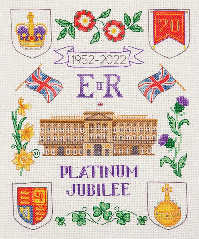 Foto Cross Stitch Kits Anchor PCE2270 Platinum Jubilee