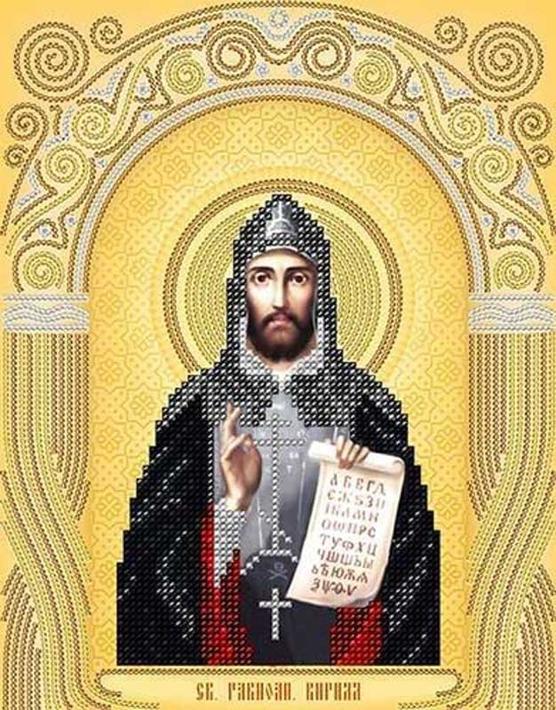 Photo Pattern beading A-strochka AC4-044 Icon of Saint Equal-to-the-Apostles Cyril