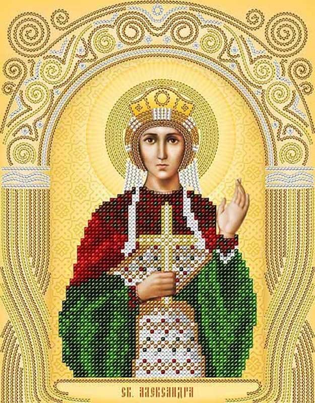 Photo Pattern beading A-strochka AC4-061 Icon of St. Alexander