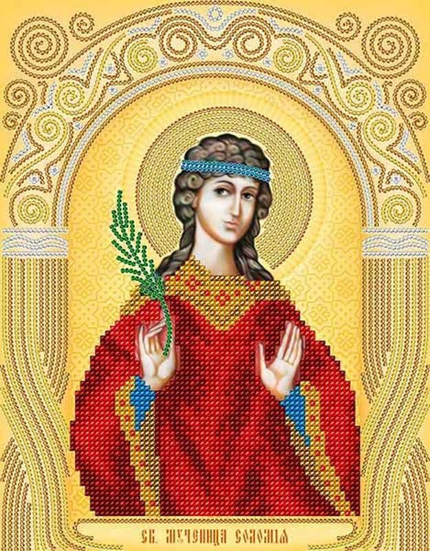 Photo Pattern beading A-strochka AC4-089 Icon of St. Martyr Solomiya