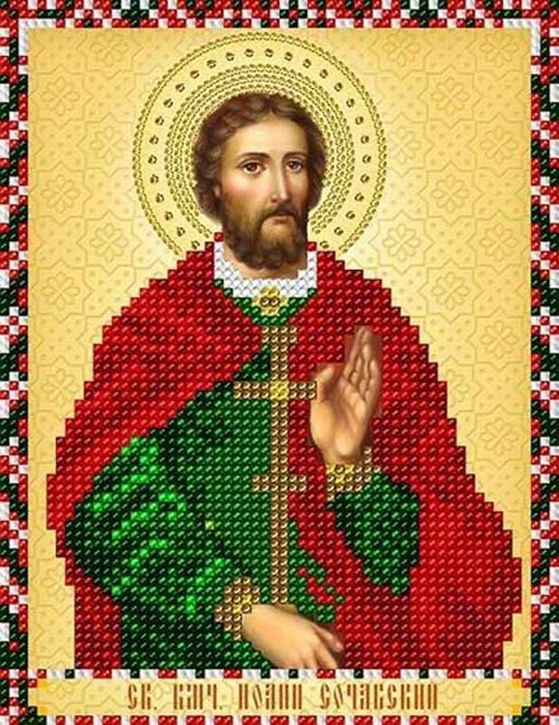 Photo Pattern beading A-strochka AC5-029 Icon of St. Vmch. John Sochavsky