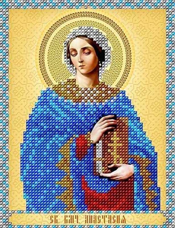 Photo Pattern beading A-strochka AC5-036 Icon of St. Vmch. Anastasia the Patterner