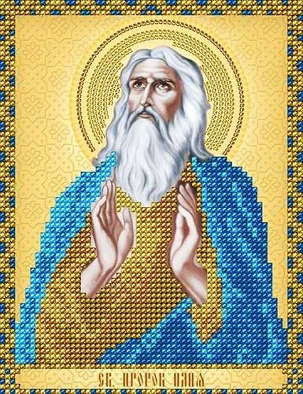Photo Pattern beading A-strochka AC5-072 Icon of St. Prophet Elijah