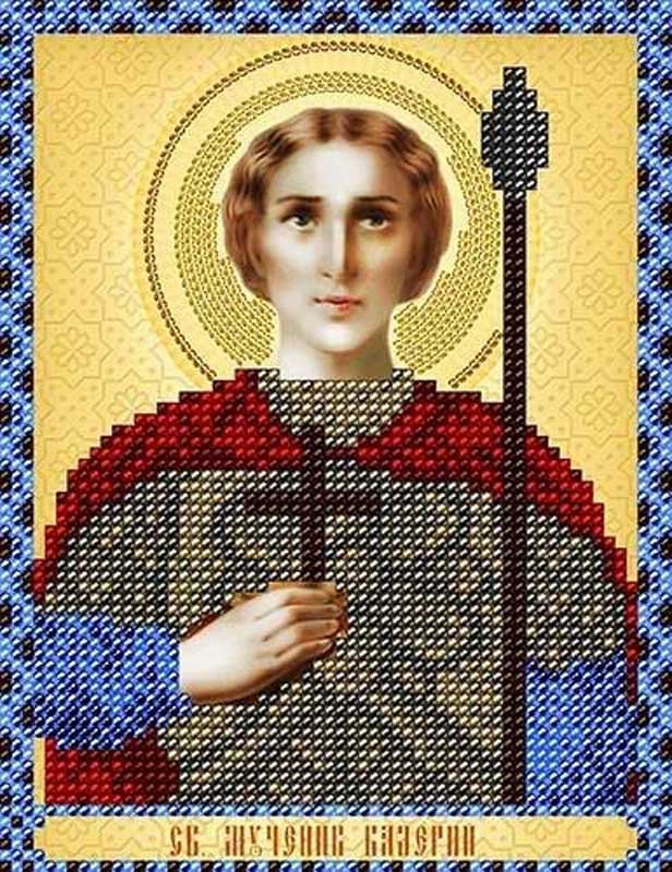 Фото Схема для вишивання бісером А-строчка АС5-075 Ікона Св. Мученик Валерій