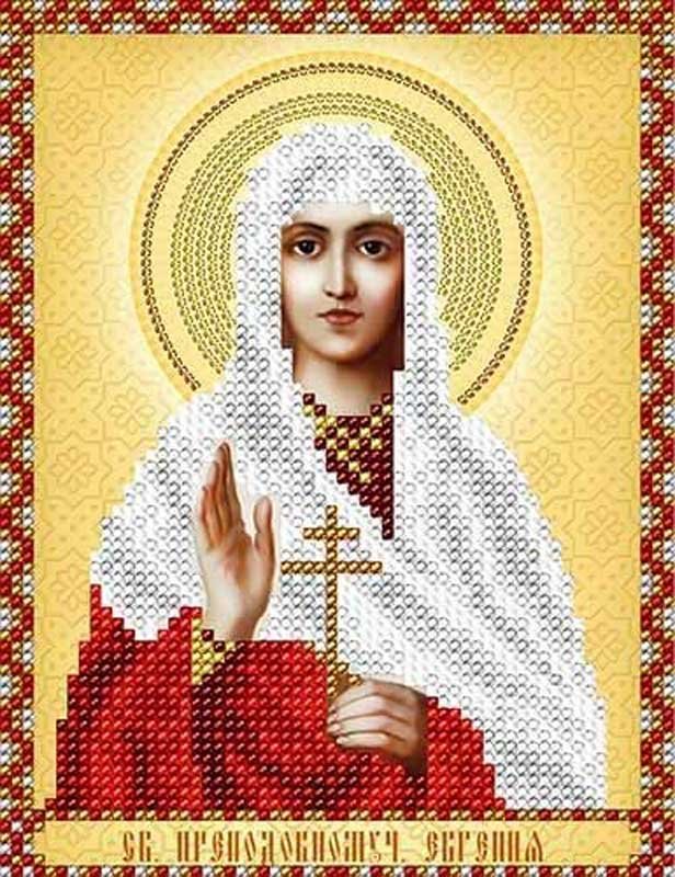 Photo Pattern beading A-strochka AC5-097 Icon of Holy Martyr Eugene