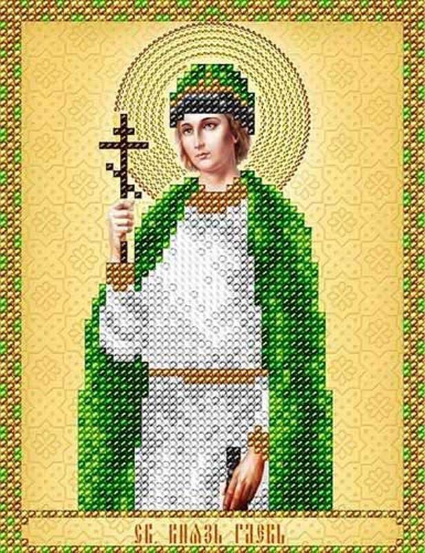 Photo Pattern beading A-strochka AC5-125 Icon of St. Prince Gleb