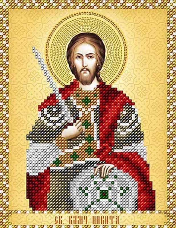 Photo Pattern beading A-strochka AC5-128 Icon of St. Vlmch Nikita