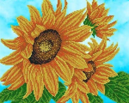 Фото Схема для вишивання бісером А-строчка АК3-043 Квітка сонця