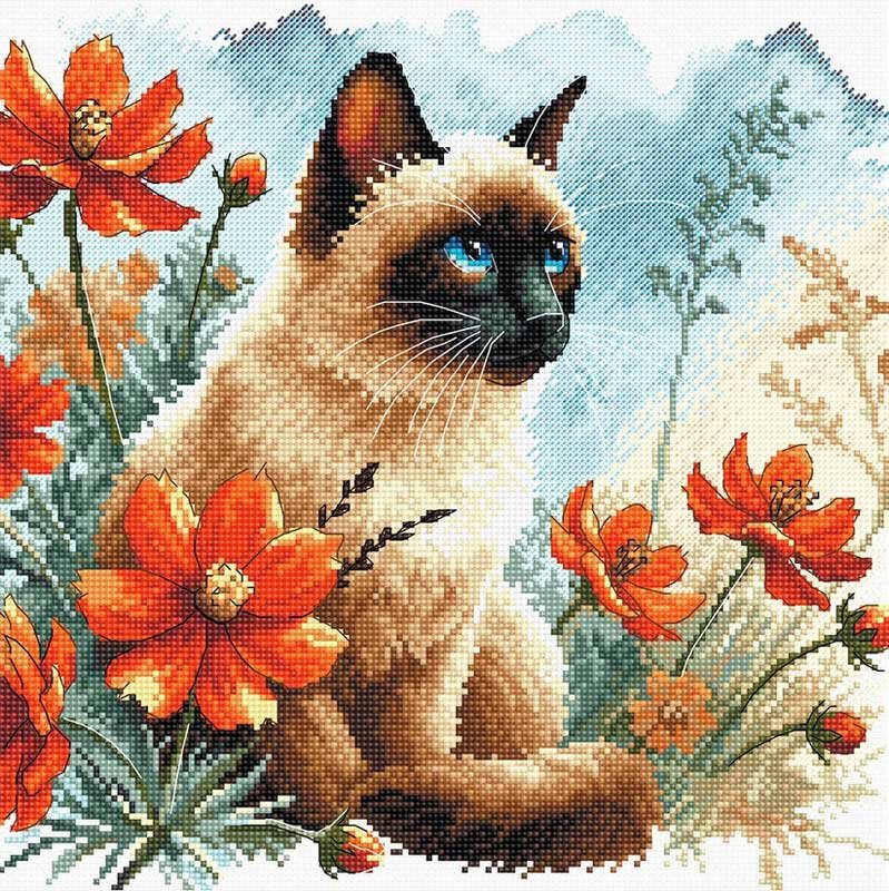 Фото Набір для вишивки хрестиком AVA P172 Котячий сад