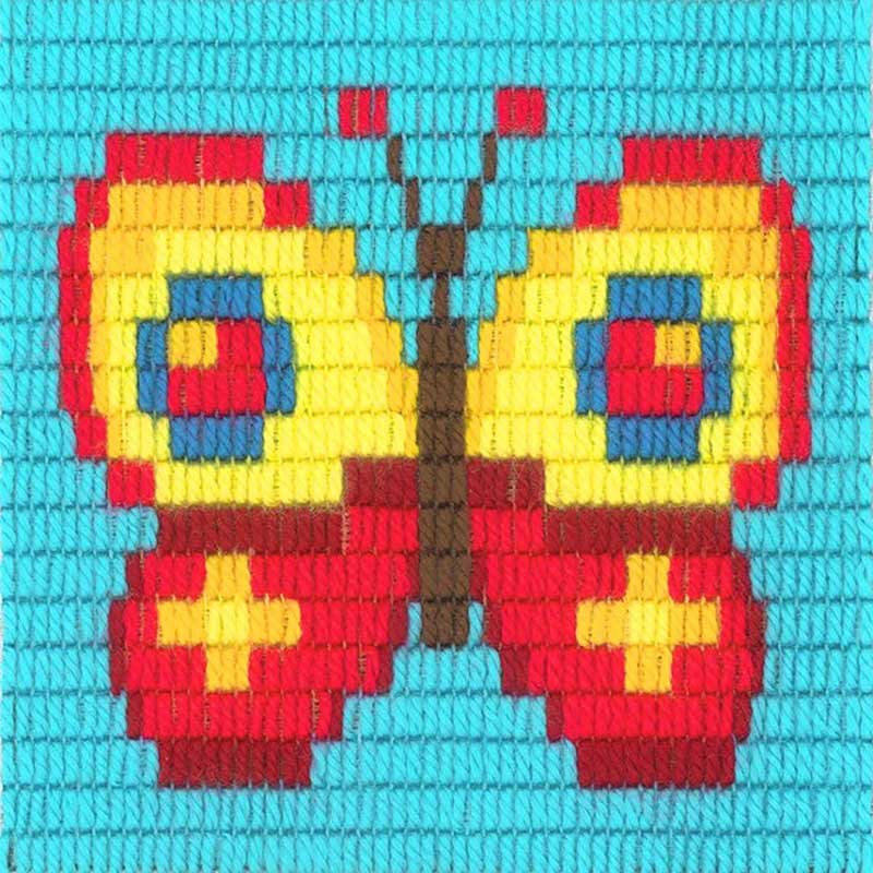 Фото Набір для вишивання вертикальним стібком Stitch me I-008 Метелик