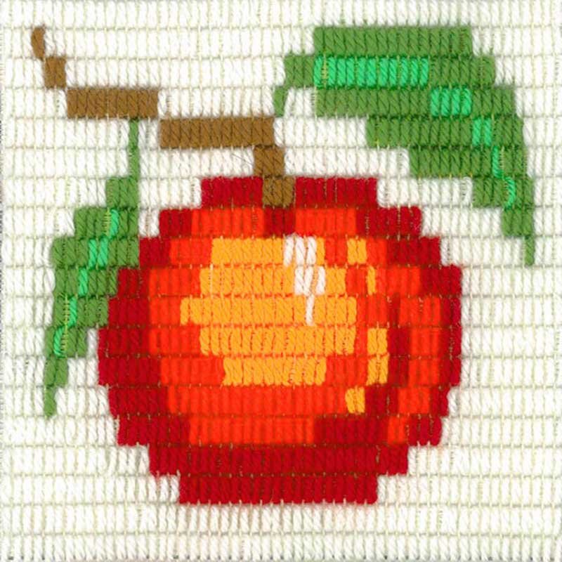 Фото Набір для вишивання вертикальним стібком Stitch me I-014 Яблуко