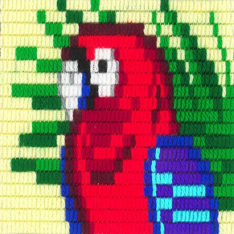 Photo Vertical stitch kit Stitch me I-016 Parrot