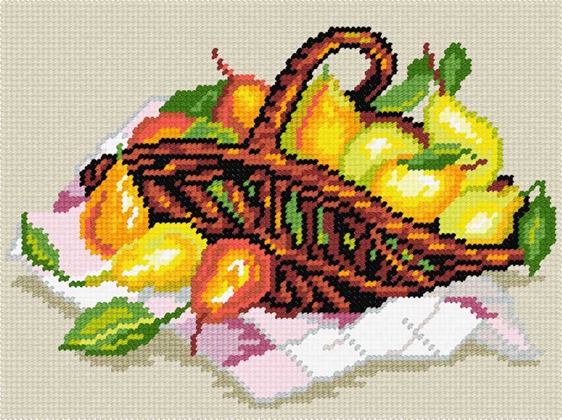Photo Kit for embroidery yarn on canvas with a pattern Quick Tapestry TH-04 Still life 