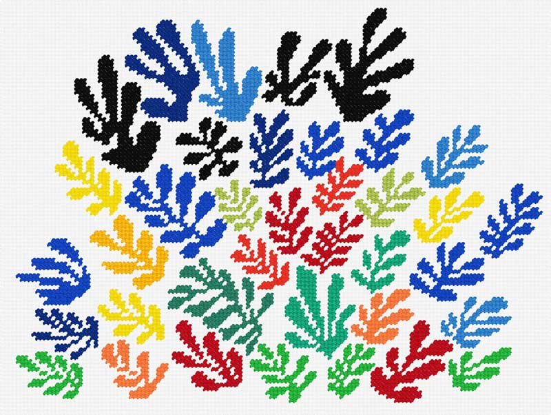 Photo Kit for embroidery yarn on canvas with a pattern Quick Tapestry TL-89 The Sheaf