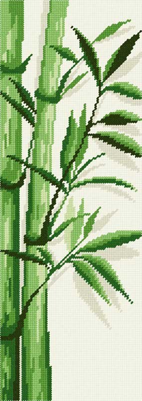 Photo Kit for embroidery yarn on canvas with a pattern Quick Tapestry TS-66 Bamboo