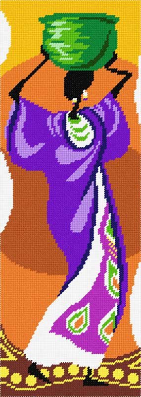 Фото Набор для вышивки пряжей по канве с рисунком Quick Tapestry TS-83 Восточный базар