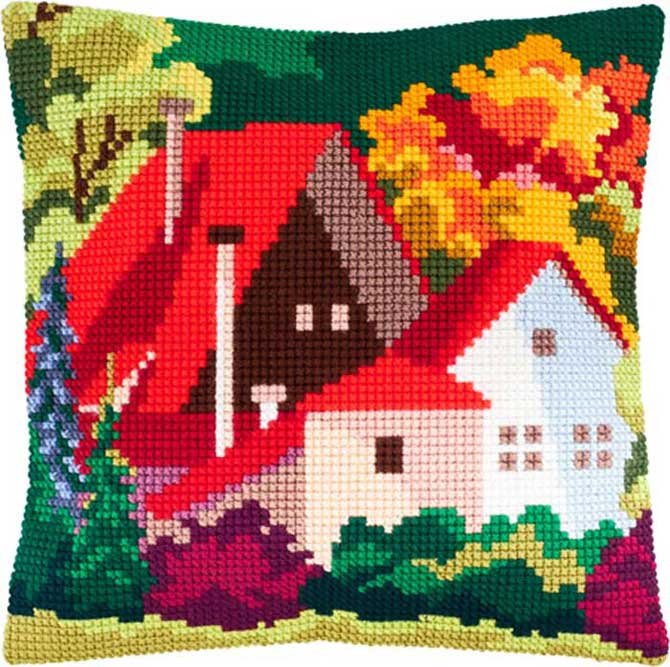 Foto Pillow for cross-stitching Charіvnytsya Z-61 Autumn landscape