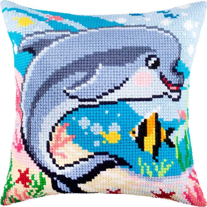 Foto Pillow for cross-stitching Charіvnytsya Z-65 Dolphin
