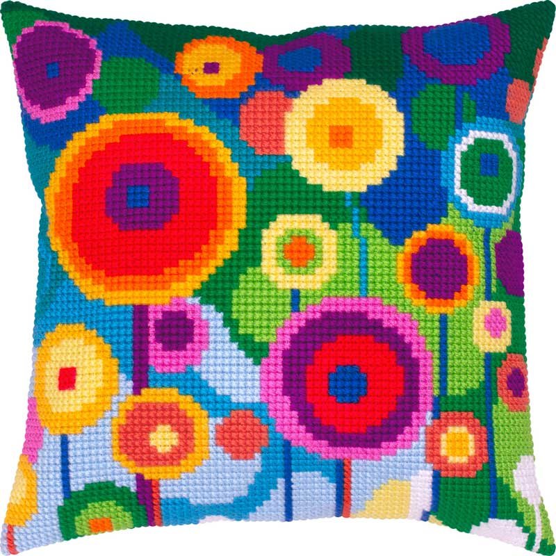 Embroidered Pillow for cross-stitching Charіvnytsya Z-90 Dandelions Foto Pillow for cross-stitching Charіvnytsya Z-90 Dandelions