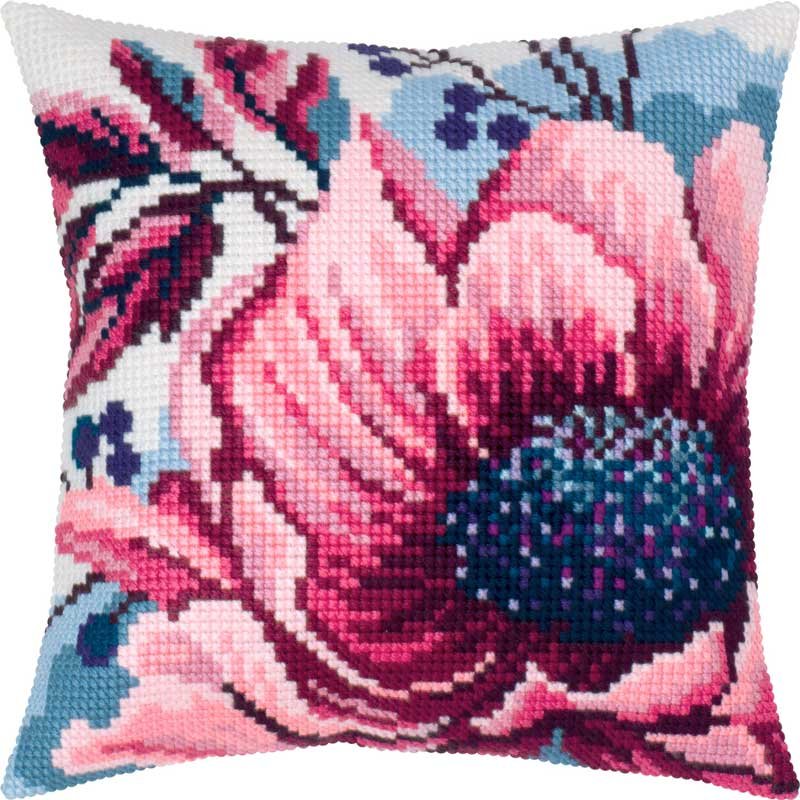 Embroidered Pillow for cross-stitching Charіvnytsya Z-92 Winter Rose Foto Pillow for cross-stitching Charіvnytsya Z-92 Winter Rose