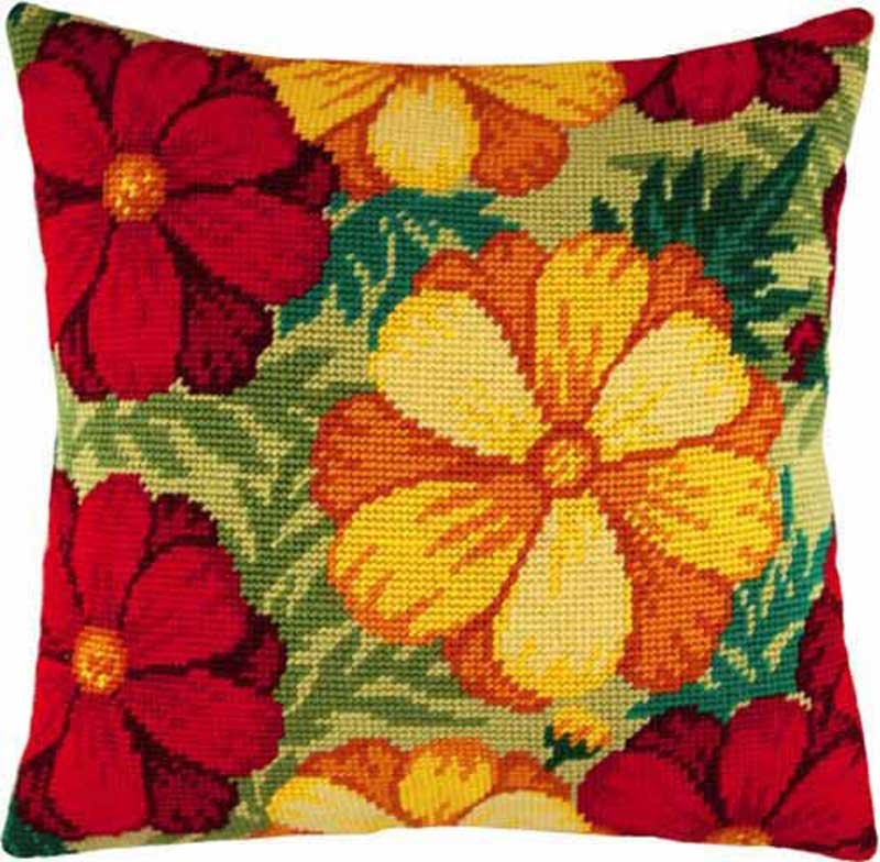 Foto Pillow for embroidery half-cross Charіvnytsya V-125 Golden petals