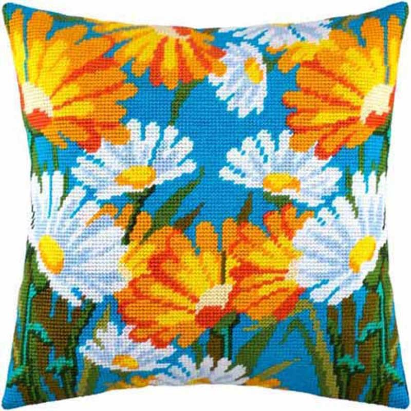 Foto Pillow for embroidery half-cross Charіvnytsya V-131 Daisies