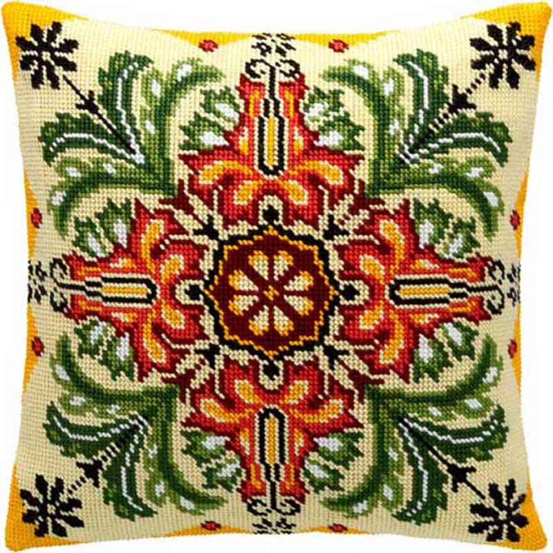 Foto Pillow for embroidery half-cross Charіvnytsya V-148 Flower Kaleidoscope