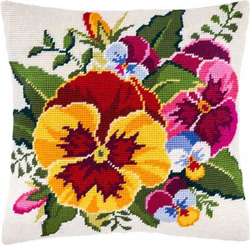 Foto Pillow for embroidery half-cross Charіvnytsya V-165 Violets