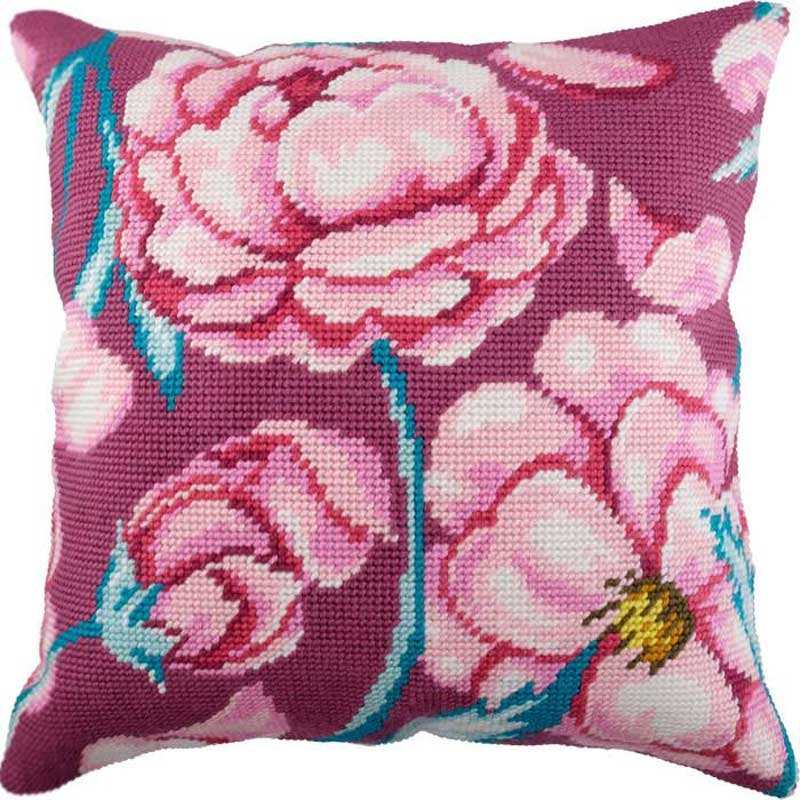 Foto Pillow for embroidery half-cross Charіvnytsya V-174 Peony