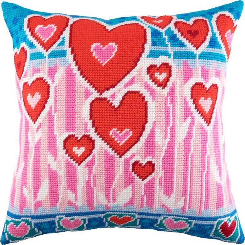 Foto Pillow for embroidery half-cross Charіvnytsya V-177 Love