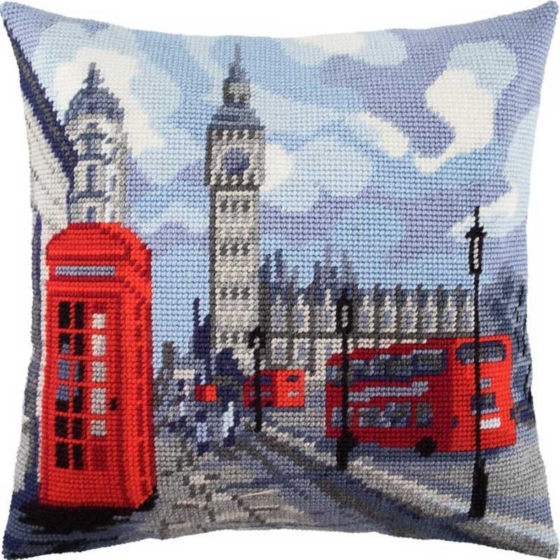 Фото Подушка для вишивки напівхрестом Чарівниця V-189 Лондон