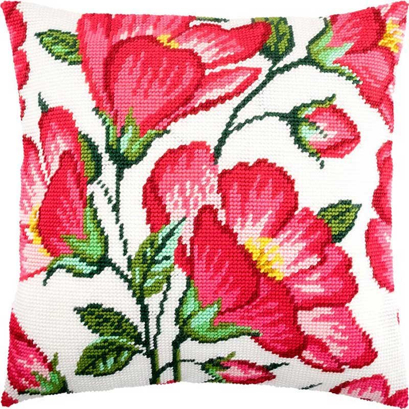 Foto Pillow for embroidery half-cross Charіvnytsya V-221 Mallow