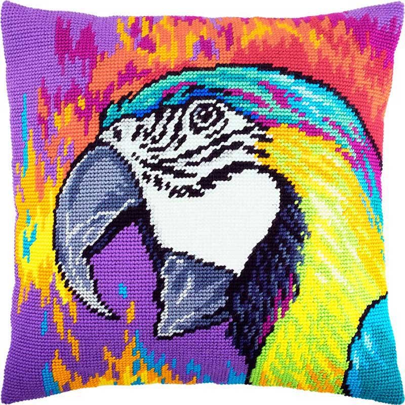 Foto Pillow for embroidery half-cross Charіvnytsya V-232 Parrot
