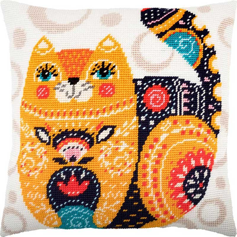 Foto Pillow for embroidery half-cross Charіvnytsya V-254 Nuvo cat