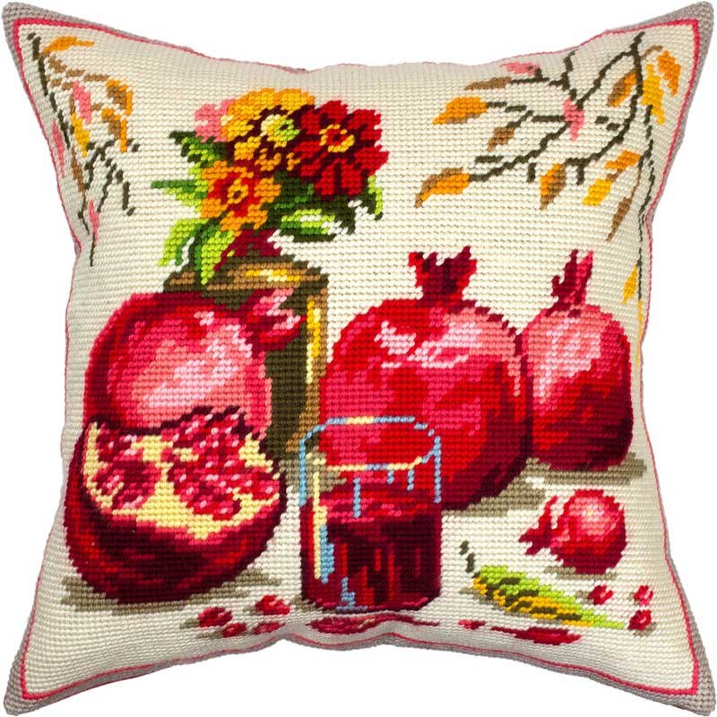 Foto Pillow for embroidery half-cross Charіvnytsya V-263 Pomegranate juice