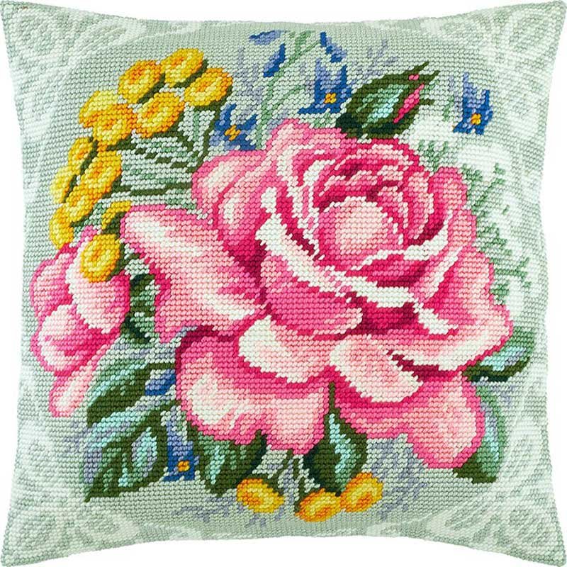 Foto Pillow for embroidery half-cross Charіvnytsya V-273 Spring bouquet
