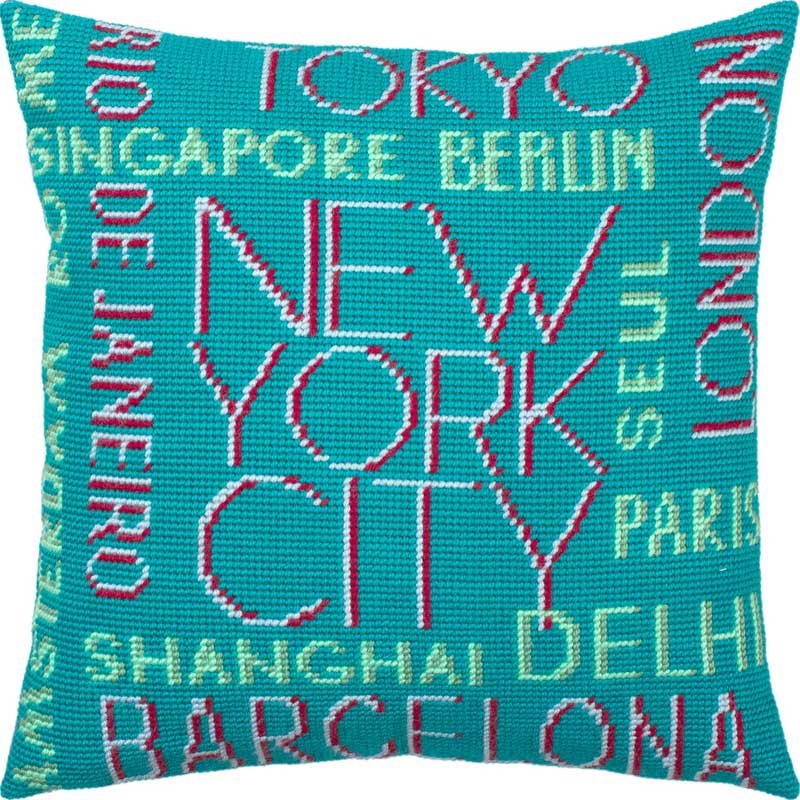 Foto Pillow for embroidery half-cross Charіvnytsya V-284 Cities