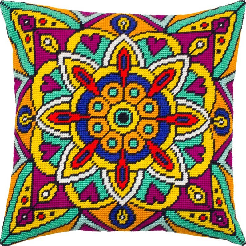 Foto Pillow for embroidery half-cross Charіvnytsya V-288 Mandala