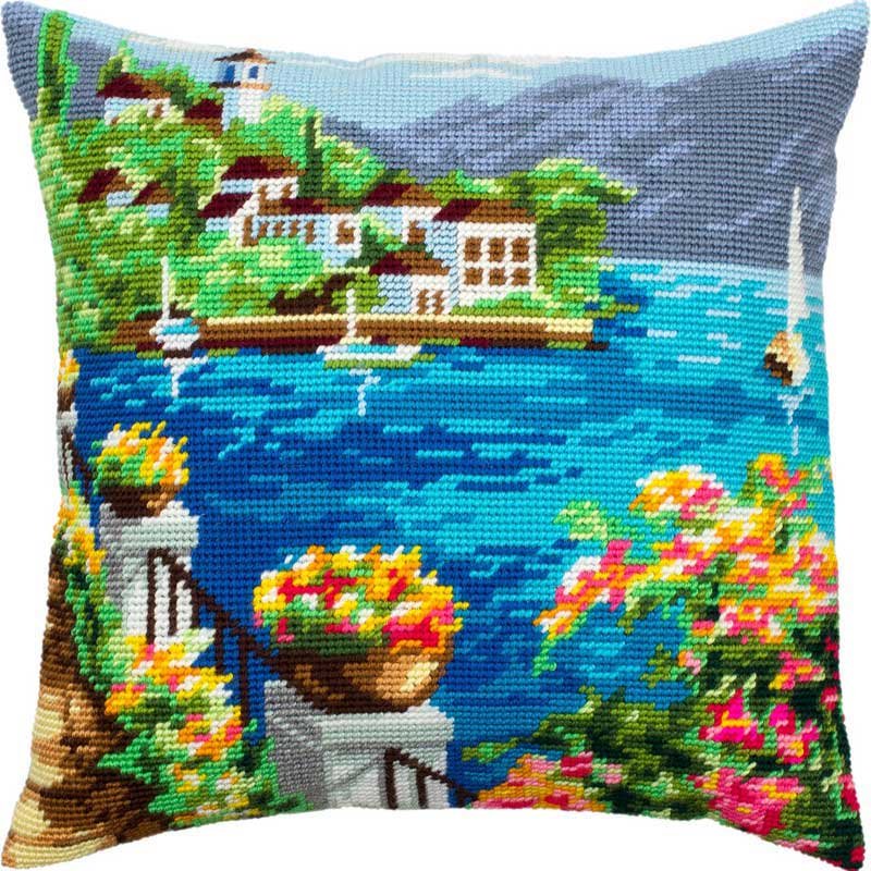 Foto Pillow for embroidery half-cross Charіvnytsya V-309 Corfu