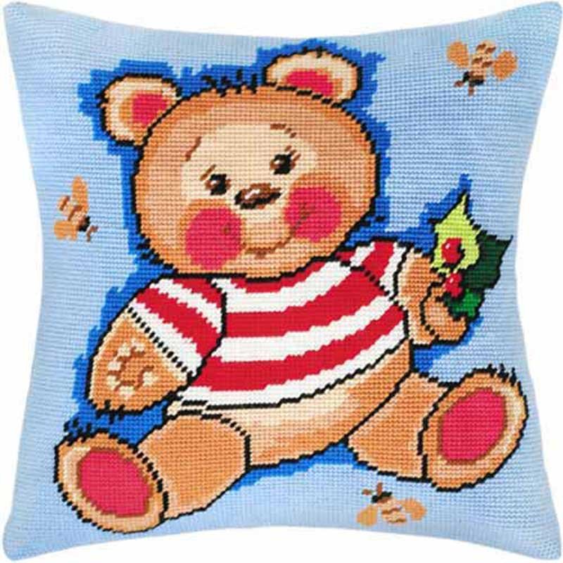 Foto Pillow for embroidery half-cross Charіvnytsya V-34 Bear