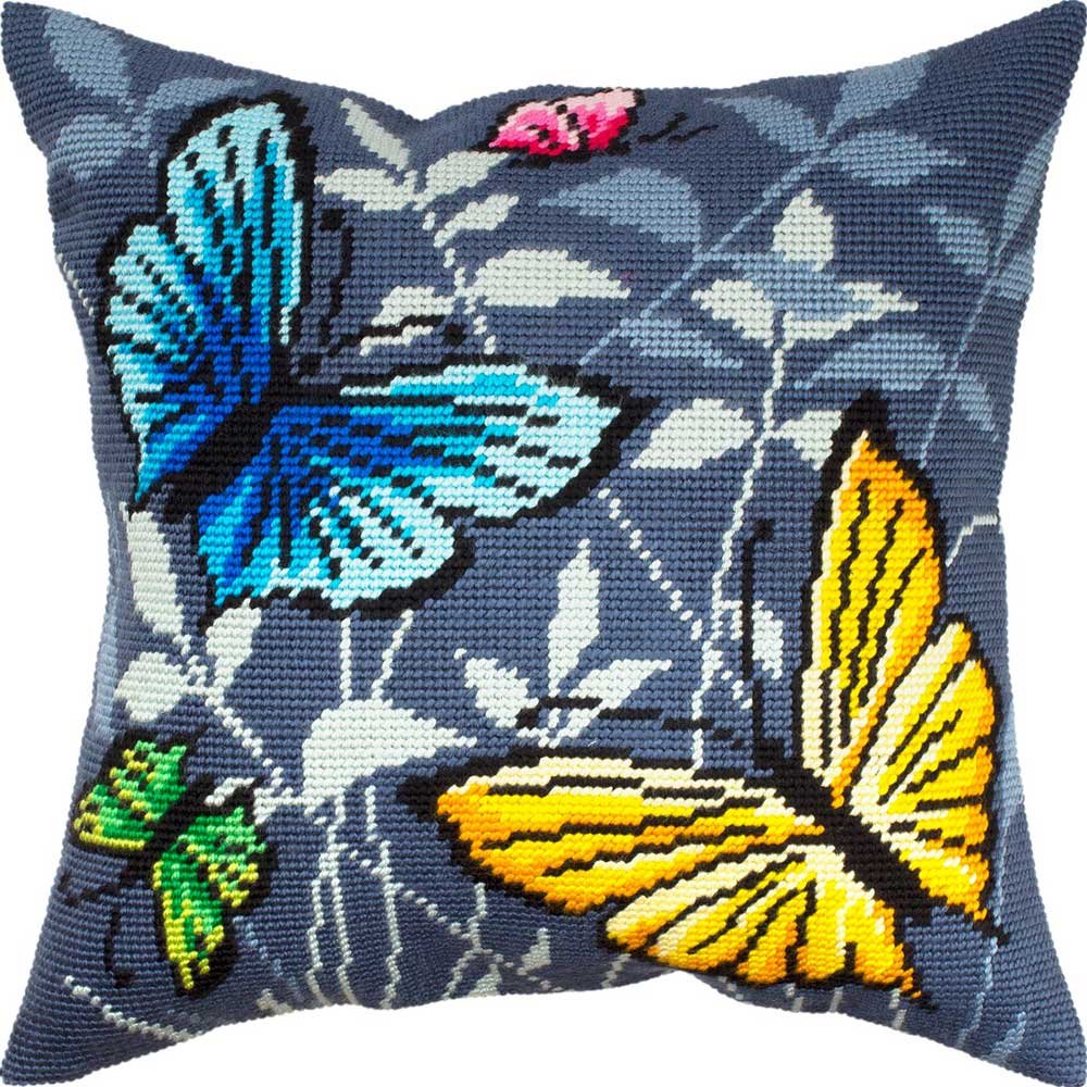 Foto Pillow for embroidery half-cross Charіvnytsya V-345 Butterfly