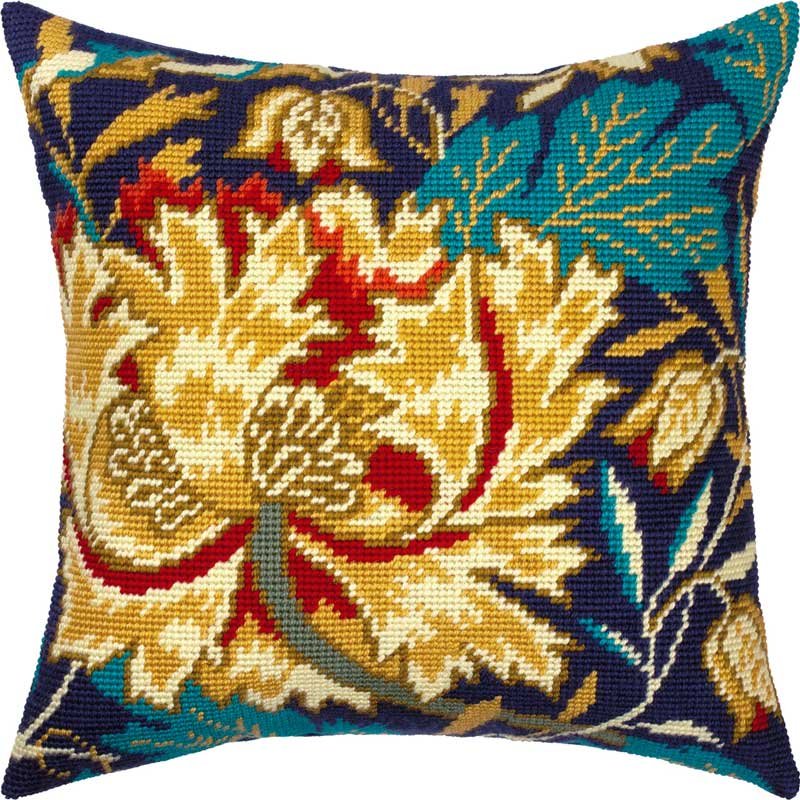 Foto Pillow for embroidery half-cross Charіvnytsya V-358 Tulip W.Morris