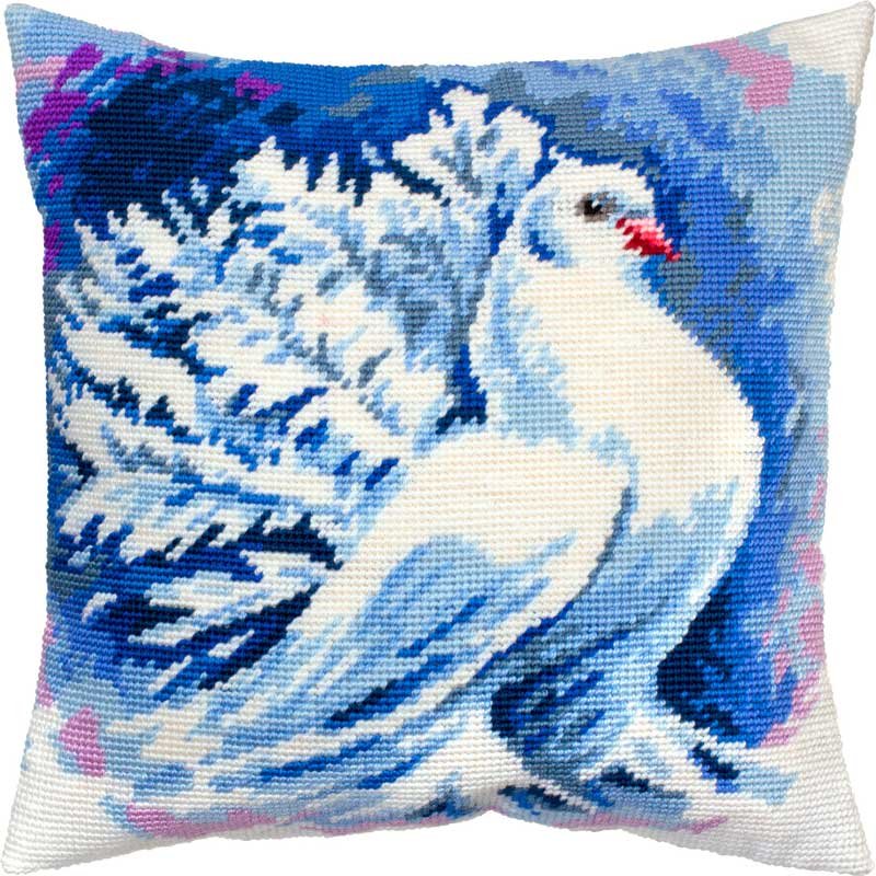 Foto Pillow for embroidery half-cross Charіvnytsya V-381 Dove