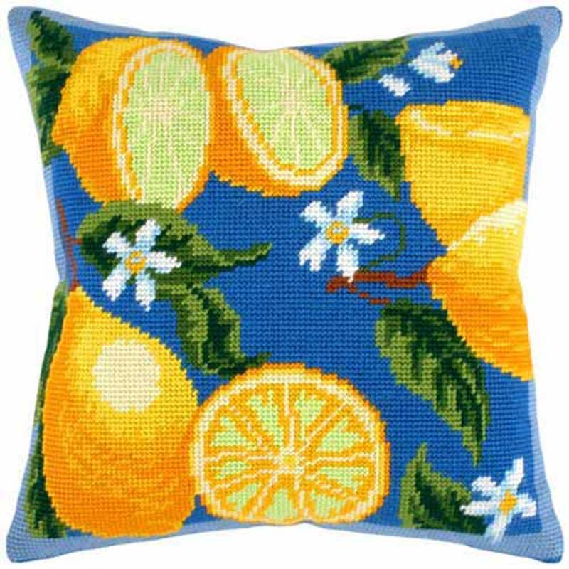 Foto Pillow for embroidery half-cross Charіvnytsya V-39 lemons