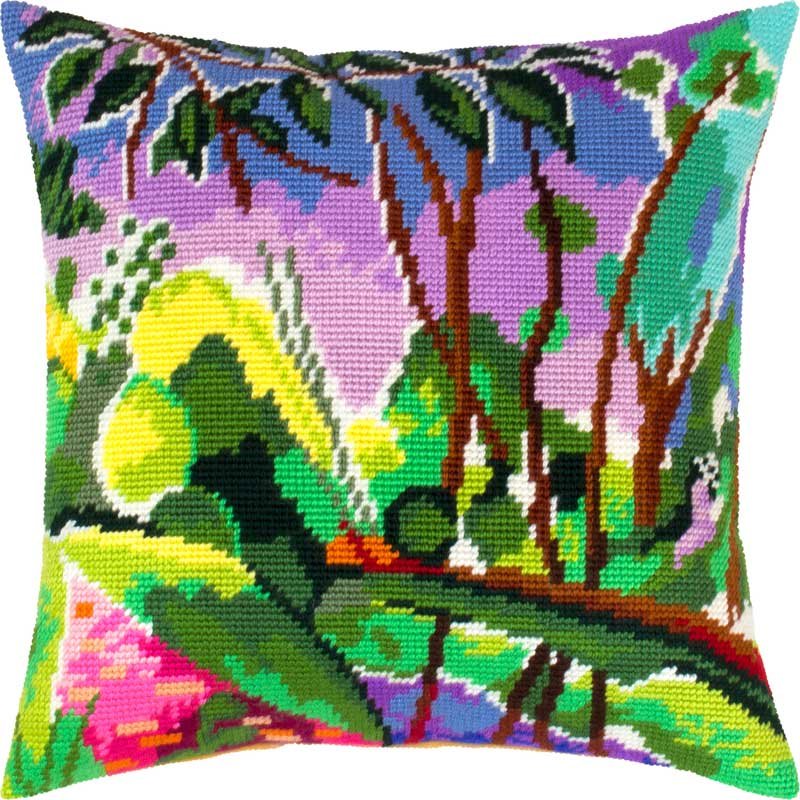 Foto Pillow for embroidery half-cross Charіvnytsya V-503 The Riverbank