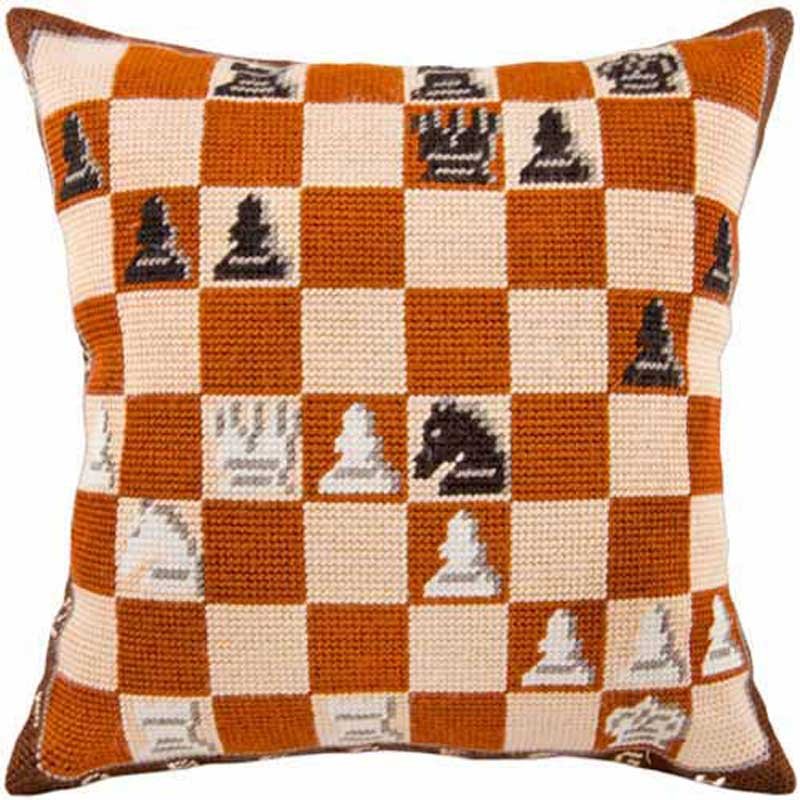 Foto Pillow for embroidery half-cross Charіvnytsya V-66 Chess
