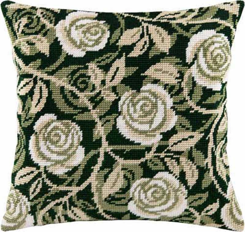 Foto Pillow for embroidery half-cross Charіvnytsya V-89 rose Curls